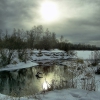 Зимний день на речке Еловка. Автор: dqdmitry