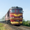 Дизельный тепловоз ТЭП60-1236 с поездом. Автор: Vadim Anokhin