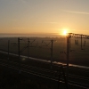 Восход солнца над железной дороги. Автор: Vadim Anokhin