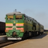Дизель тепловоза 2ТЭ10МК-2892 с небольшой местный поезд. Автор: Vadim Anokhin
