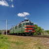 Электровоз ВЛ80С-686 с поездом, село большой журнал. Автор: Vadim Anokhin
