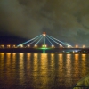 Октябрьский мост ночью . SHURENS
