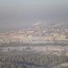 Горнозаводск. Зима. Вид с вертолёта. Автор: kukotinka