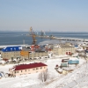 зимняя панорама порта Корсаков. Автор: Ayrup