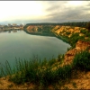 Вид с обрыва озера. Автор: Arkadiy_