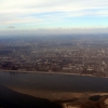 Вид центральной части Волгограда с равнины. Автор: DXT 1