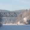 Железнодорожный мост, вид с реки Ай. Автор: maxim-tashkinov
