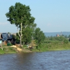 Houses on the river. - Нижнеудинск. Домики на берегу реки. Автор: Oksana Klimenko