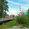 Нижние Серги. Пеший мост через Заставку. Автор: Владимир А. Довгань