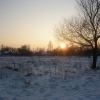 зимний закат над полем. Автор: Сергей_777