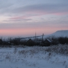 Закат над садами за  п. Туркменево, декабрь (направление снимка - запад). Автор: Devonshire