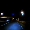 Ночной автобан мост возле танка. Автор: Timchanin