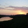 Река Тосна, закат. Автор: MrStepanovka